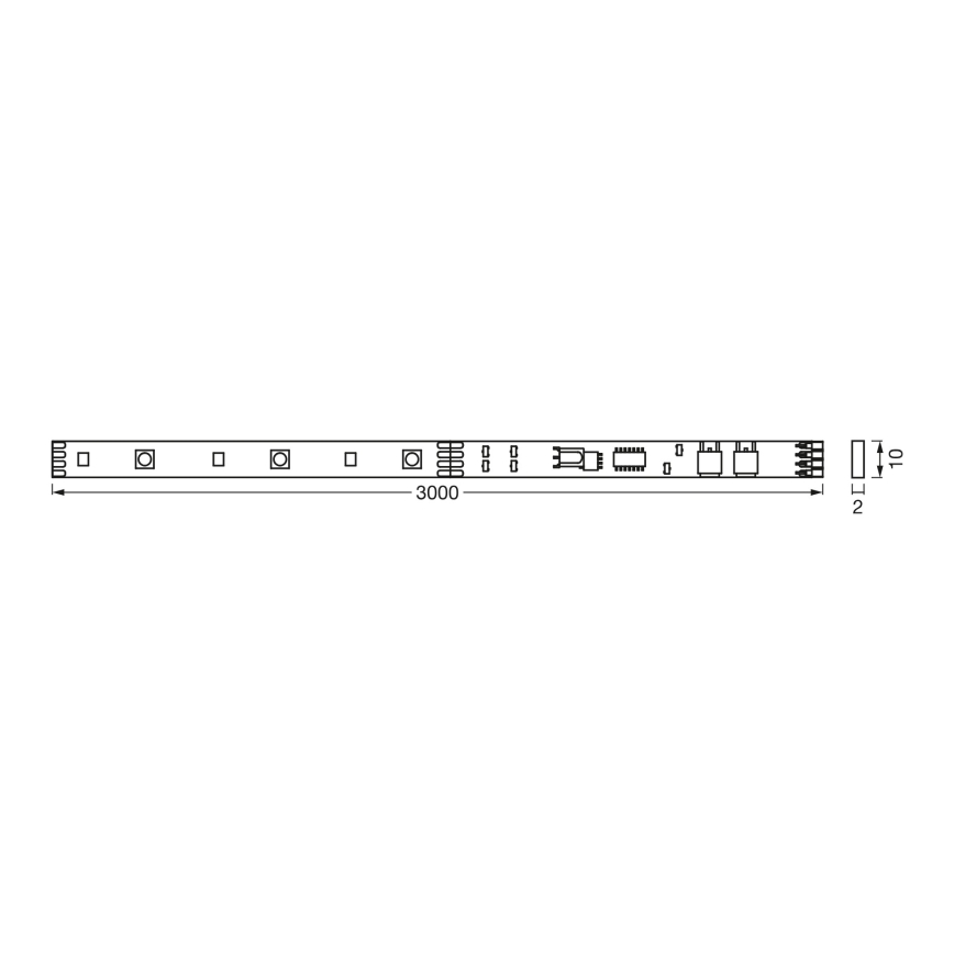 Osram - LED RGBW ρυθμιζόμενη ταινία FLEX 3m LED/10W/230V + τηλεχειριστήριο