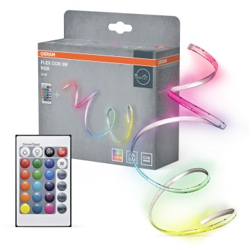 Osram - LED RGBW Ρυθμιζόμενη ταινία FLEX COB 5m LED/24W/230V 2700-6500K + τηλεχειριστήριο