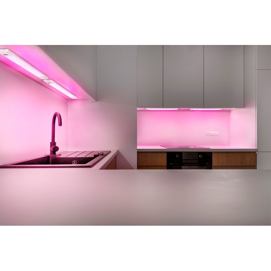 Osram - LED RGBW Ρυθμιζόμενο φωτιστικό κάτω από ντουλάπι LINEAR EDGE LED/8W/230V 50 cm λευκό + τηλεχειριστήριο