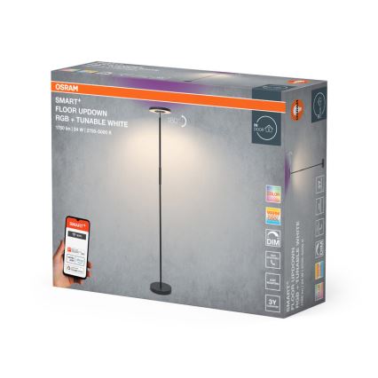 Osram - LED RGBW Ρυθμιζόμενο επιδαπέδιο φωτιστικό SMART+ FLOOR LED/24W/230V 2700-5000K Wi-Fi