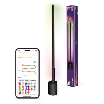 Osram - LED RGBW Ρυθμιζόμενο φωτιστικό δαπέδου SMART+ FLOOR LED/8W/230V 2700-6500K Wi-Fi μαύρο + τηλεχειριστήριο