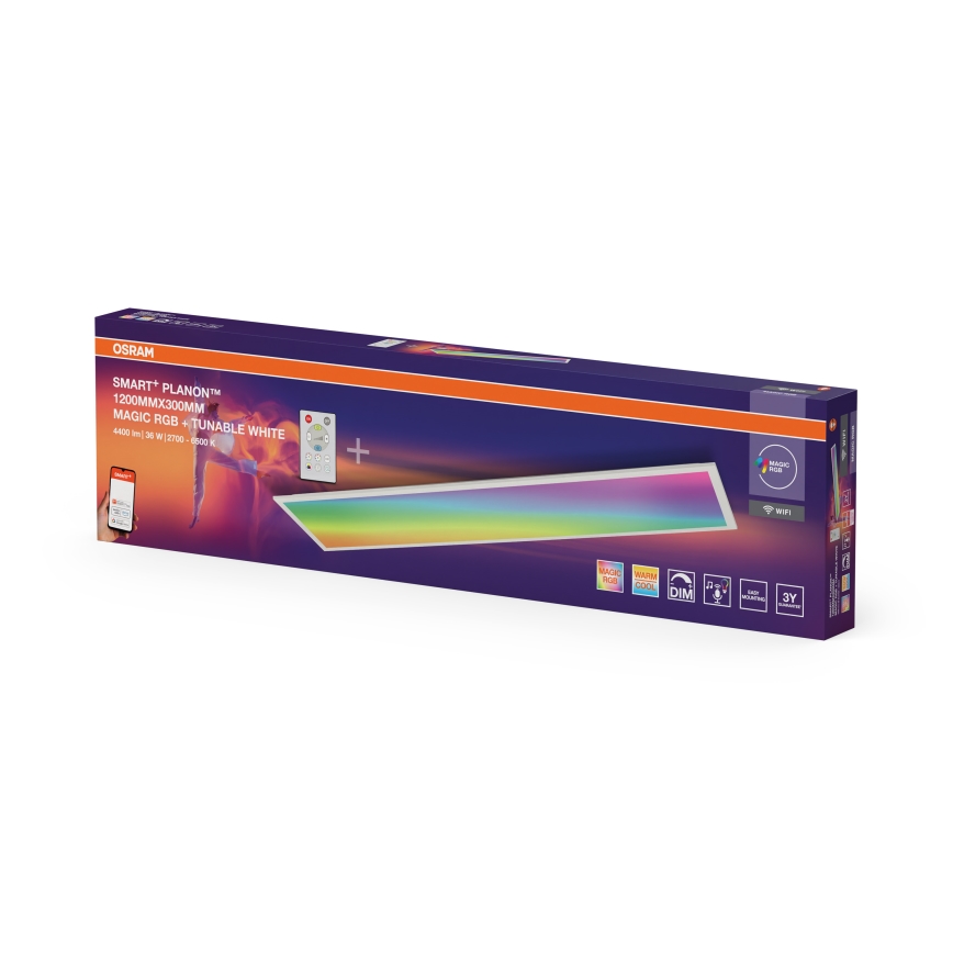 Osram - LED RGBW Ρυθμιζόμενο φωτιστικό οροφής SMART+ MAGIC LED/36W/230V 2700-6500K Wi-Fi + τηλεχειριστήριο