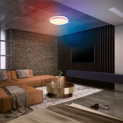 Osram - LED RGBW Ρυθμιζόμενο φωτιστικό οροφής SMART+ MAGIC LED 38W/230V διάμ. 49 cm λευκό 2700–6500K Wi-Fi