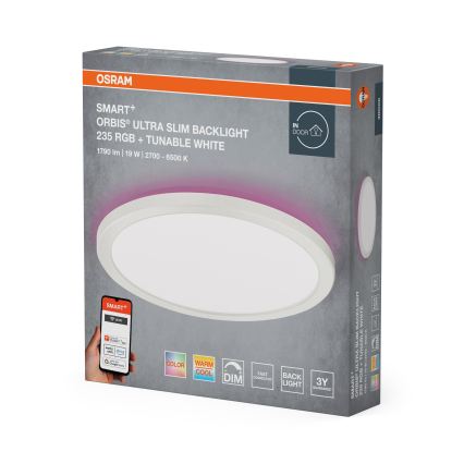 Osram - Ρυθμιζόμενο φωτιστικό οροφής LED RGBW SMART+ ORBIS LED/19W/230V διάμ. 23,5 εκ. 2700-6500K Wi-Fi