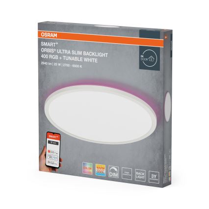 Osram - LED RGBW Ρυθμιζόμενο φωτιστικό οροφής SMART+ ORBIS LED/25W/230V Ø 40 cm 2700-6500K Wi-Fi