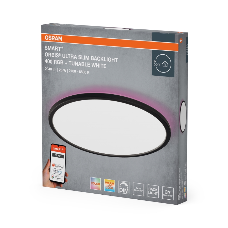Osram - LED RGBW φωτιστικό οροφής SMART+ ORBIS με ρύθμιση έντασης LED/25W/230V Ø 40 cm 2700-6500K Wi-Fi