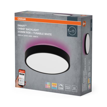 Osram - LED RGBW ρυθμιζόμενο φωτιστικό οροφής SMART+ ORBIS LED/28W/230V διάμ. 35 cm 2700-6500K Wi-Fi