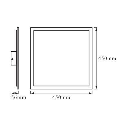 Osram - LED RGBW Ρυθμιζόμενο φωτιστικό οροφής SMART+ PLANON LED/28W/230V 45x45 cm Wi-Fi
