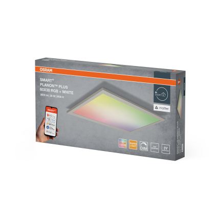 Osram -LED RGBW Ρυθμιζόμενο φωτιστικό οροφής SMART+ PLANON LED/28W/230V 60x30 cm Wi-Fi