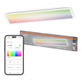 Osram - LED RGBW Ρυθμιζόμενο φωτιστικό οροφής SMART+ PLANON LED/40W/230V 2800-6500K 98x20 cm Wi-Fi IP54 λευκό