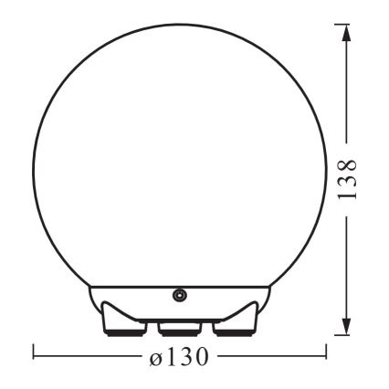 Ledvance - LED RGBW ρυθμιζόμενο επιτραπέζιο φωτιστικό SMART+ MAGIC LED/2,5W/5V 2200-6500K Wi-Fi λευκό