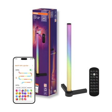 Osram - LED RGBW Ρυθμιζόμενο επιτραπέζιο φωτιστικό SMART+ MAGIC LED/7,5W/230V 2700-6500K μαύρο Wi-Fi + τηλεχειριστήριο