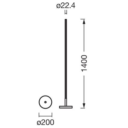 Osram - LED RGBW ρυθμιζόμενο επιδαπέδιο φωτιστικό SMART+ MAGIC LED/11,5W/230V 2700-6500K ασημί Wi-Fi + τηλεχειριστήριο