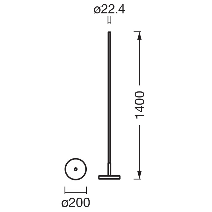 Osram - LED RGBW ρυθμιζόμενο επιδαπέδιο φωτιστικό SMART+ MAGIC LED/11,5W/230V 2700-6500K ασημί Wi-Fi + τηλεχειριστήριο