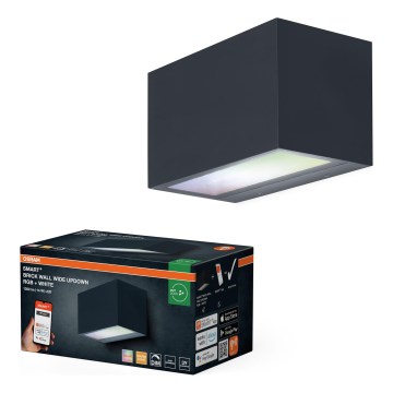 Osram - LED RGBW Ρυθμιζόμενο εξωτερικό επιτοίχιο φωτιστικό SMART+ BRICK LED/14W/230V IP44 Wi-Fi