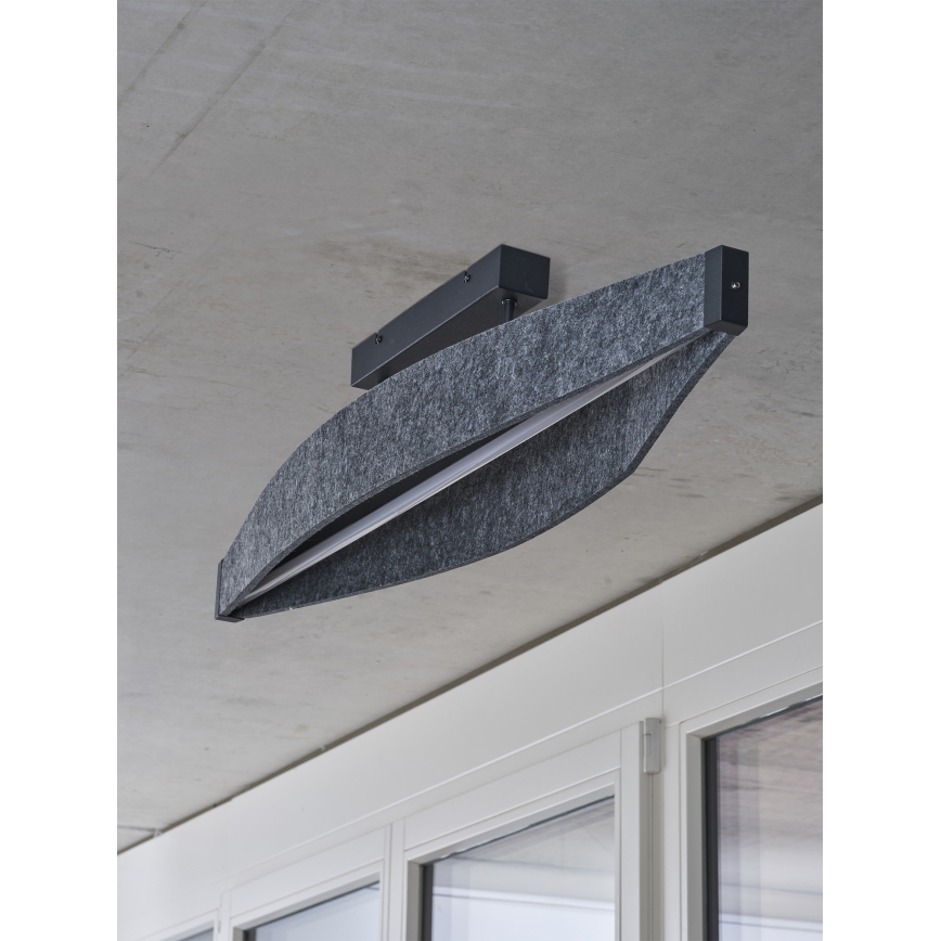 Osram - LED Επιφανειακό φωτιστικό οροφής DECOR FLAT LED/23W/230V γκρι