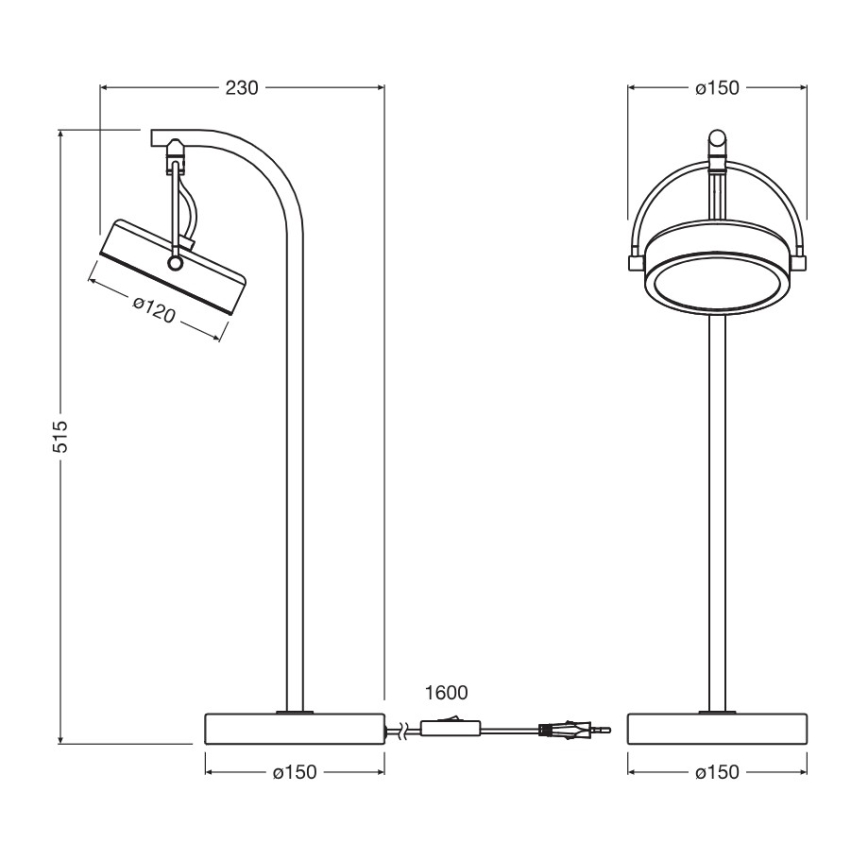 Osram - Επιτραπέζιο φωτιστικό LED DECOR PUCK LED/11W/230V CRI 90 μαύρο