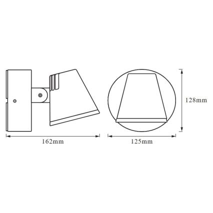 Osram - LED Επιτοίχιο φωτιστικό εξωτερικού χώρου ENDURA STYLE LED/13,5W/230V IP44