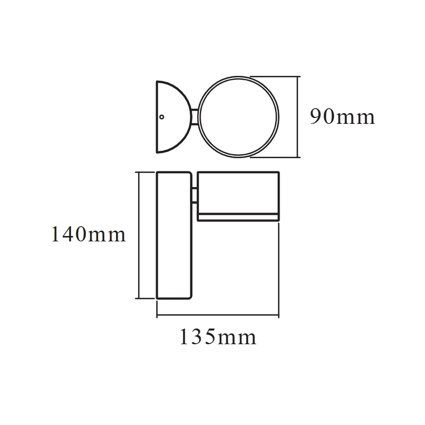 Osram - LED επιτοίχιο φωτιστικό εξωτερικού χώρου ENDURA STYLE LED/8W/230V IP44