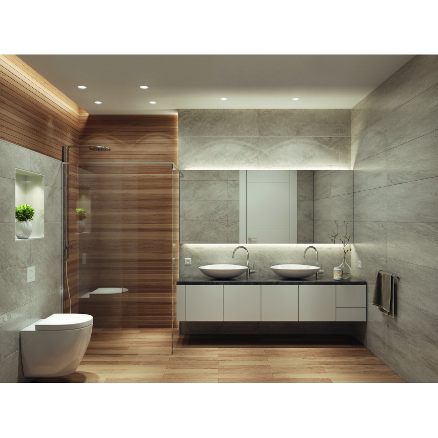 Osram - LED εντοιχισμένο φωτιστικό μπάνιου SPOT 1xGU10/4,3W/230V 2700K CRI 90 Ø 8,5 cm IP65 λευκό