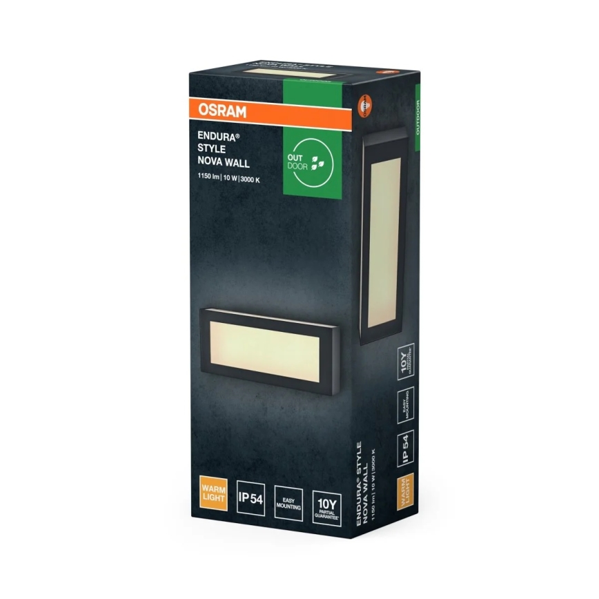 Osram - LED Εξωτερικό φωτιστικό τοίχου ENDURA STYLE LED/10W/230V IP54 ανθρακί