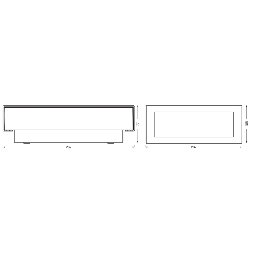 Osram - LED Εξωτερικό φωτιστικό τοίχου ENDURA STYLE LED/10W/230V IP54 ανθρακί