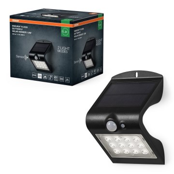 Osram - LED Ηλιακό φωτιστικό τοίχου με αισθητήρα κίνησης και λυκόφωτος ΠΕΤΑΛΟΥΔΑ LED/1,5W/3,7V 1200 mAh IP65