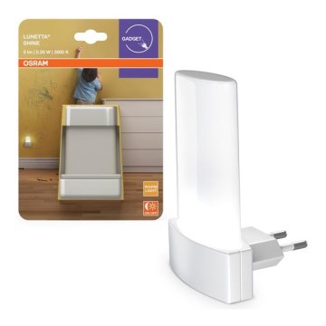 Osram - LED νυχτερινό φωτάκι με αισθητήρα λυκόφωτος LUNETTA LED/0,28W/230V 3000K