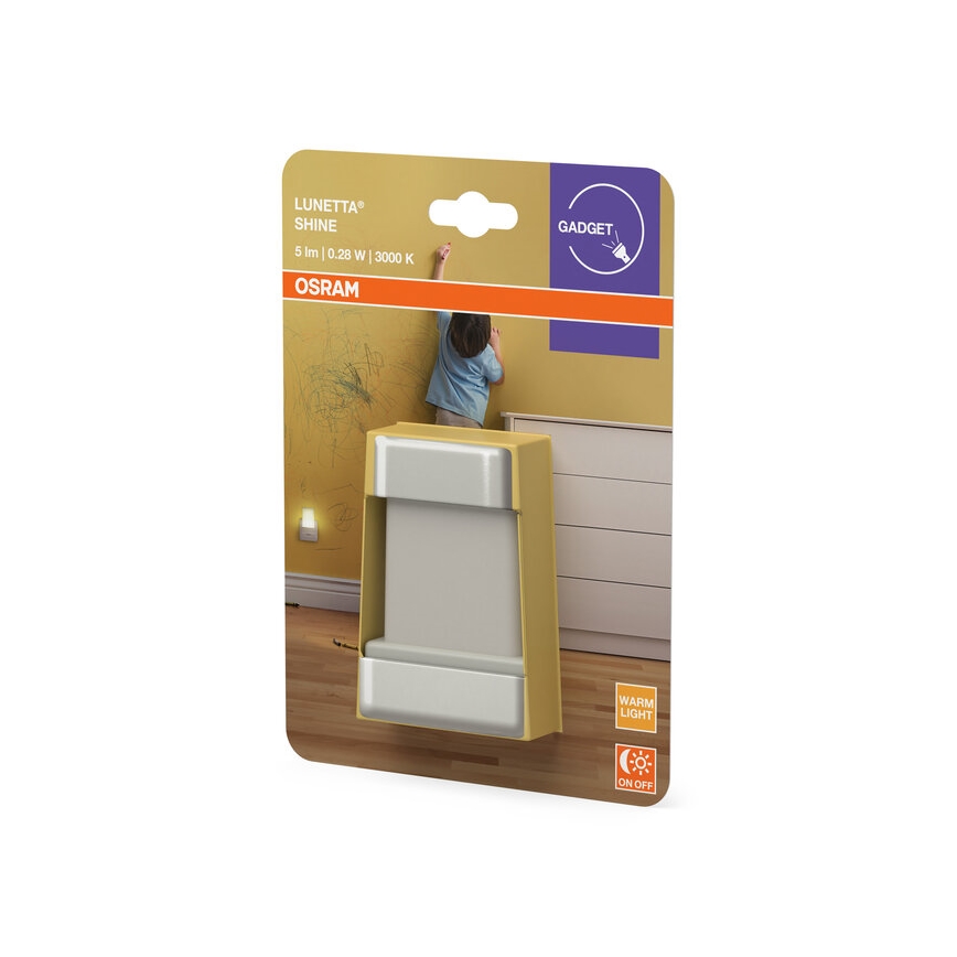 Osram - LED νυχτερινό φωτάκι με αισθητήρα λυκόφωτος LUNETTA LED/0,28W/230V 3000K