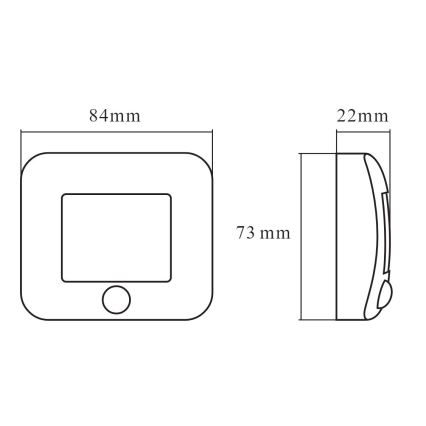 Osram - LED νυχτερινό φωτιστικό με αισθητήρα NIGHTLUX LED/0,3W/3xAAA IP54