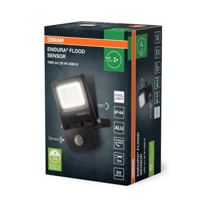 Osram - LED προβολέας με αισθητήρα ENDURA LED/20W/230V 4000K IP44