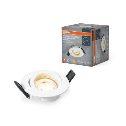 Osram - LED χωνευτό φωτιστικό SPOT 1xGU10/4,3W/230V 2700K CRI 90 λευκό
