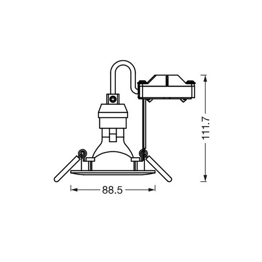 Osram - LED χωνευτό φωτιστικό SPOT 1xGU10/4,3W/230V 2700K CRI 90 λευκό