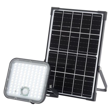 Osram - LED ρυθμιζόμενος ηλιακός προβολέας με αισθητήρα ENDURA LED/30W/6,4V 4000K IP65 μαύρο + τηλεχειριστήριο