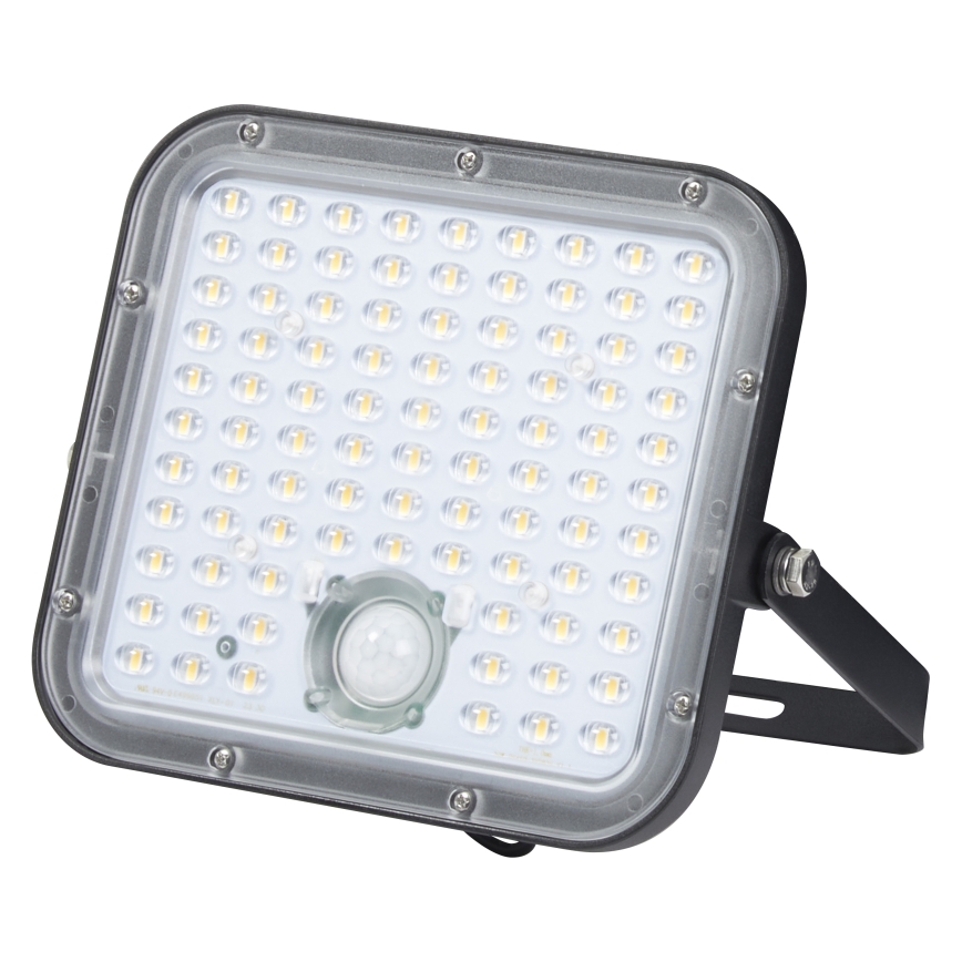Osram - LED ρυθμιζόμενος ηλιακός προβολέας με αισθητήρα ENDURA LED/30W/6,4V 4000K IP65 μαύρο + τηλεχειριστήριο