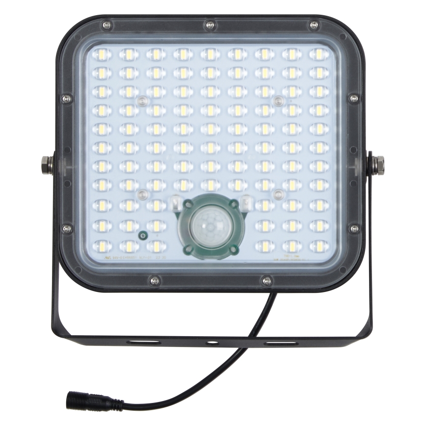 Osram - LED ρυθμιζόμενος ηλιακός προβολέας με αισθητήρα ENDURA LED/30W/6,4V 4000K IP65 μαύρο + τηλεχειριστήριο