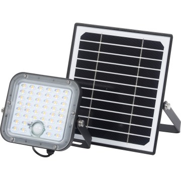 Osram - Ηλιακός ρυθμιζόμενος προβολέας LED με αισθητήρα ENDURA LED/10W/4,2V 4000K IP65 μαύρο + τηλεχειριστήριο