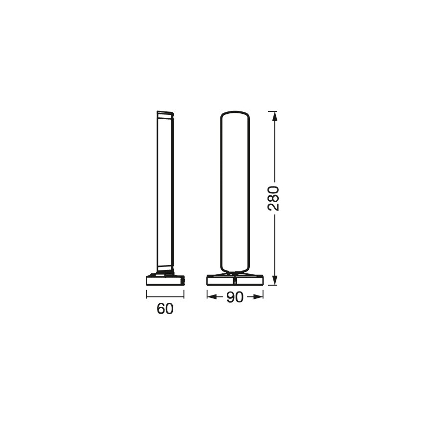 Osram - Σετ 2x LED RGBW Ρυθμιζόμενο επιτραπέζιο φωτιστικό MOOD LIGHT LED/4W/230V 2700-6500K Wi-Fi + τηλεχειριστήριο