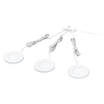 Osram - Σετ 3x LED φωτιστικό για κάτω ντουλάπια UNDERCABINET LED/8,5W/230V 3000K λευκό