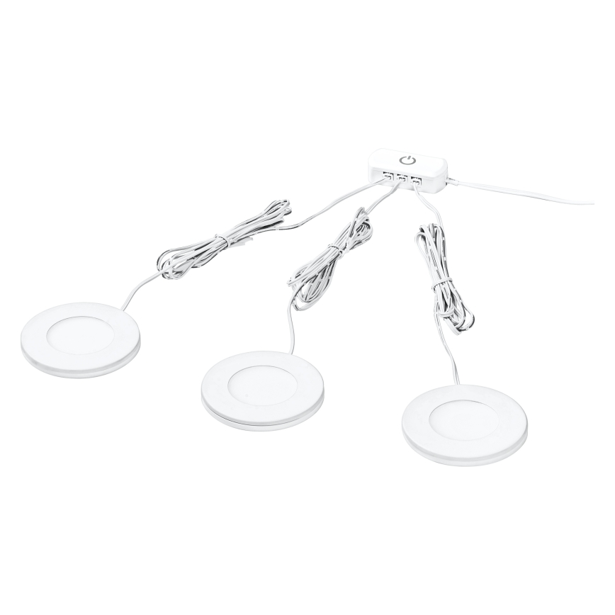 Osram - Σετ 3x LED φωτιστικό για κάτω ντουλάπια UNDERCABINET LED/8,5W/230V 3000K λευκό