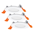 Osram - ΣΕΤ 3 τεμ. χωνευτά LED φωτιστικά οροφής SLIM LED/4,5W/230V
