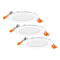 Osram - Σετ 3 τεμ. χωνευτό σποτ LED 8W/230V 3000K Ø 12 cm λευκό