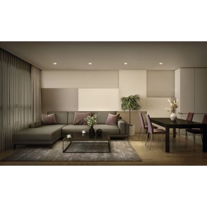 Osram - Σετ 3 ρυθμιζόμενων εντοιχιστών σποτ LED SPOT LED/4,9 W/230 V 2700 K Ø 8,7 εκ. λευκό