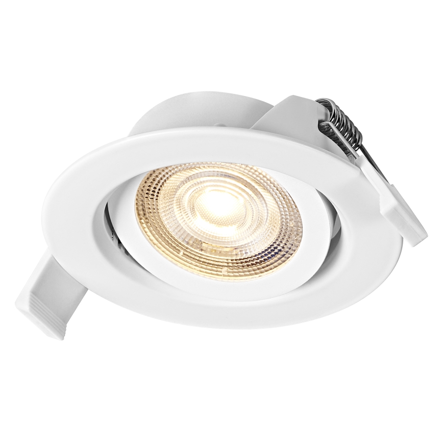 Osram - Σετ 3 ρυθμιζόμενων εντοιχιστών σποτ LED SPOT LED/4,9 W/230 V 2700 K Ø 8,7 εκ. λευκό