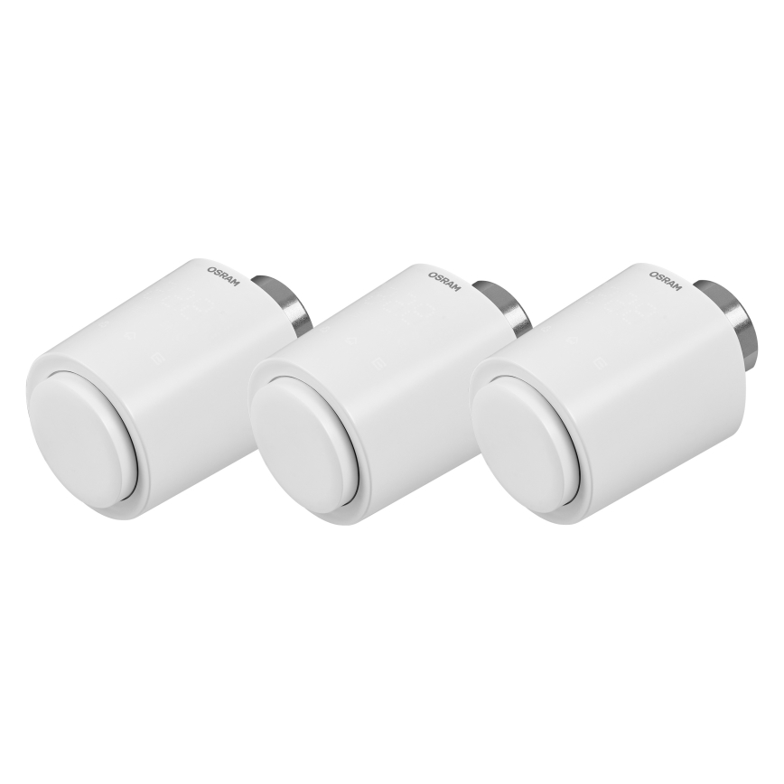 Osram - Σετ 3 τεμαχίων θερμοστατικών κεφαλών SMART+ με τροφοδοσία 3xAA και Wi‑Fi