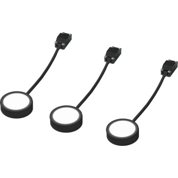 Osram - Σετ 3x LED φωτιστικό κάτω ντουλαπιού UNDERCABINET LED/3W/230V 3000K μαύρο