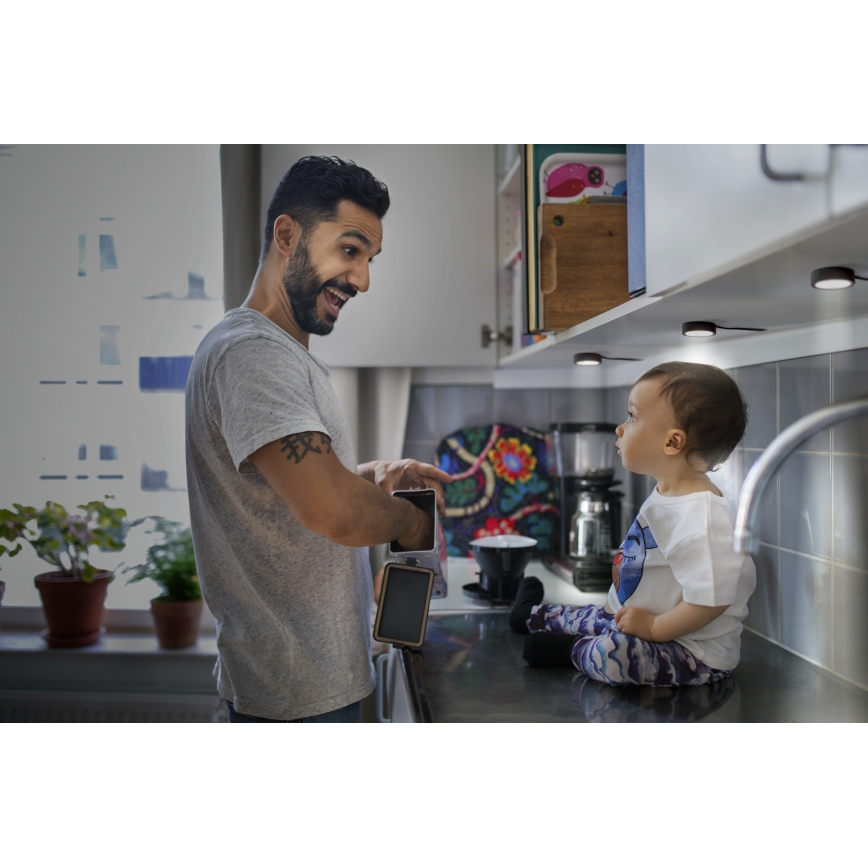 Osram - Σετ 3x LED φωτιστικό κάτω ντουλαπιού UNDERCABINET LED/3W/230V 3000K μαύρο