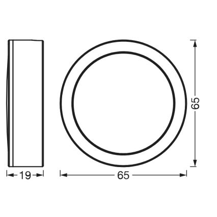 Osram - Σετ 3x LED φωτιστικό κάτω ντουλαπιού UNDERCABINET LED/3W/230V 3000K μαύρο