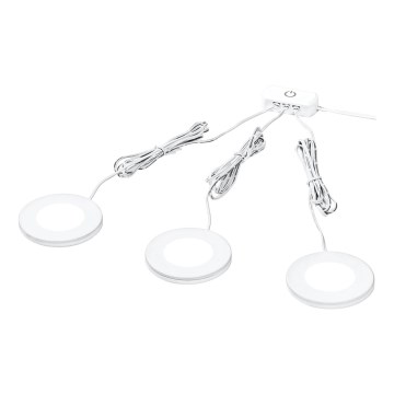Osram - Σετ 3x LED φωτιστικό για κάτω ντουλάπια UNDERCABINET LED/8,5W/230V 3000K λευκό