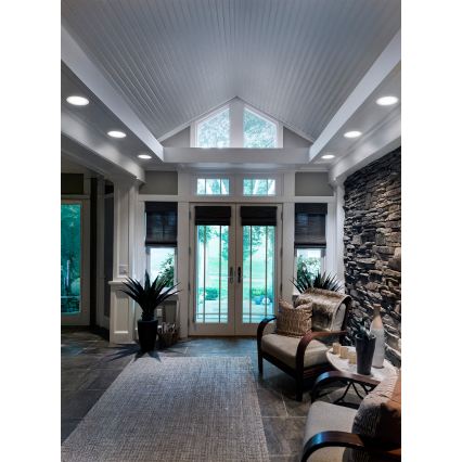 Osram - Σετ 6 τεμ. εντοιχισμένα φωτιστικά οροφής LED ESSENTIAL LED/18W/230V 6500K Ø 22 cm λευκό